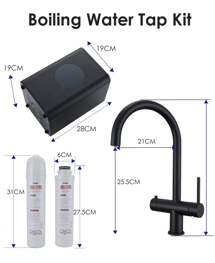 OSAKA 3in1 Boiling Water Tap Stainless Steel - Image 8