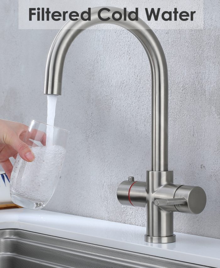 KYOTO 4 IN 1 Boiling Water Tap | 2.4L Rapid Boiler System | C-Shape Design - Image 3