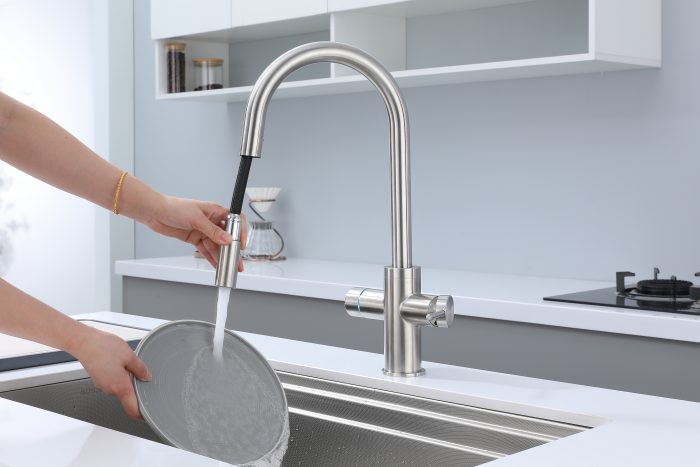 LED 6 in 1 Boiling Water Tap Chilled Sparkling Water Tap Knob Control Pure Water Faucet for Kitchen Sink - Image 7