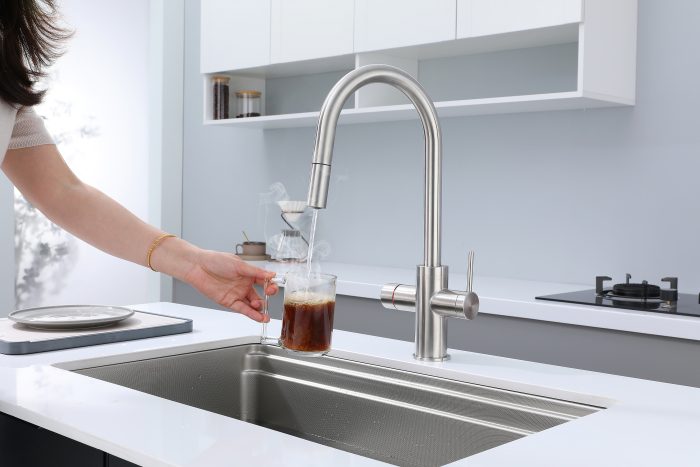 LED 6 in 1 Boiling Water Tap Chilled Sparkling Water Tap Knob Control Pure Water Faucet for Kitchen Sink - Image 2