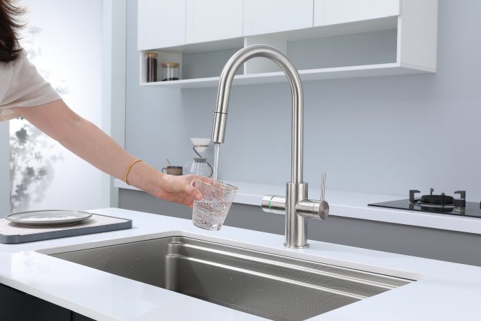 LED 6 in 1 Boiling Water Tap Chilled Sparkling Water Tap Knob Control Pure Water Faucet for Kitchen Sink - Image 4