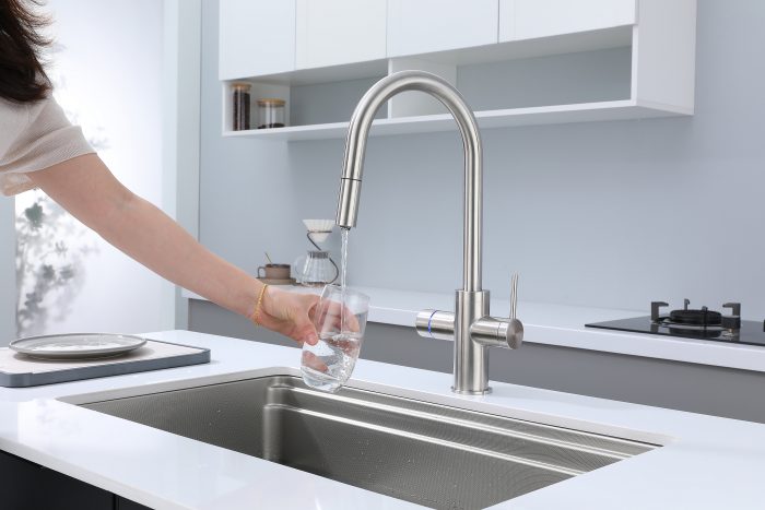 LED 6 in 1 Boiling Water Tap Chilled Sparkling Water Tap Knob Control Pure Water Faucet for Kitchen Sink - Image 3