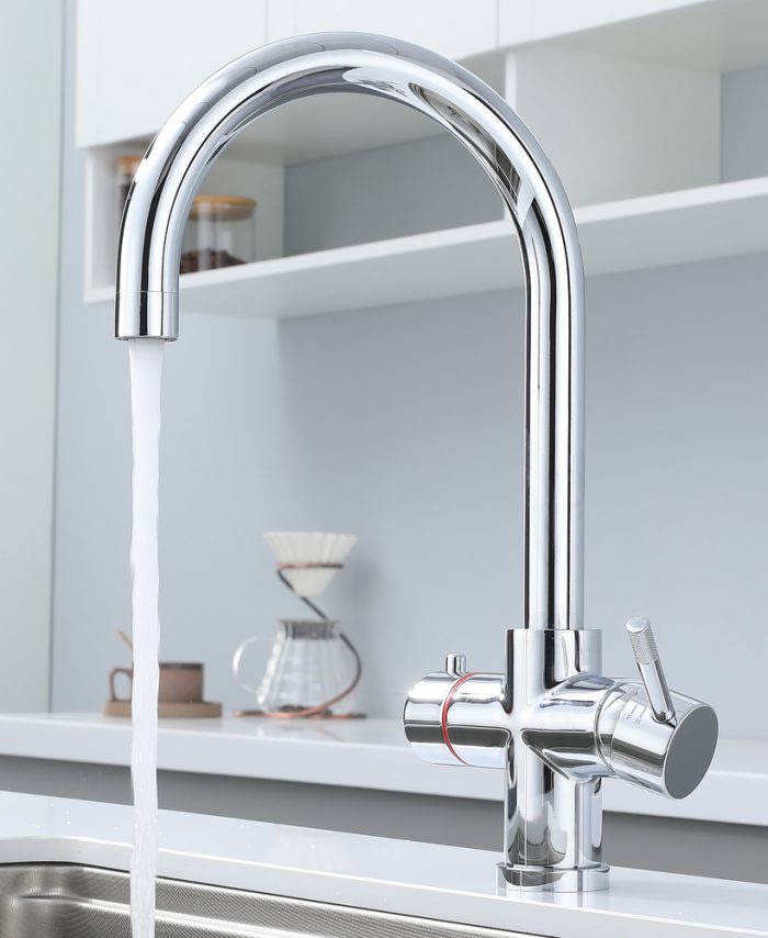 KYOTO  4in1 Boiling Water Tap Boiling,Cold Filtered, Mains Hot & Cold Water Solid Brass Instant Hot Water Tap (Tap Only) - Image 5