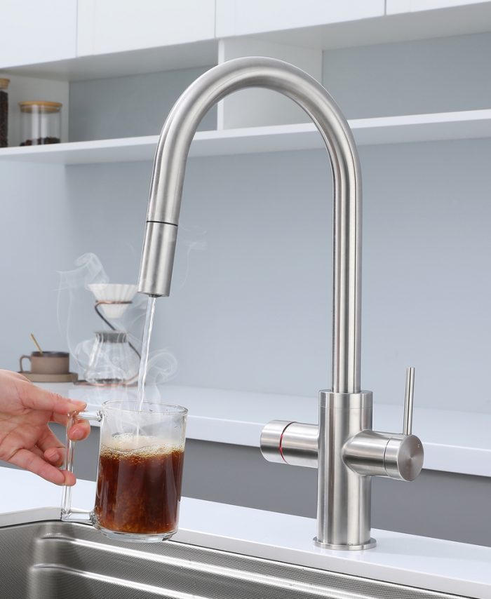 TOKYO 6-IN-1 Boiling Water Tap Sparkling Chilled Water Stainless Steel - Image 2