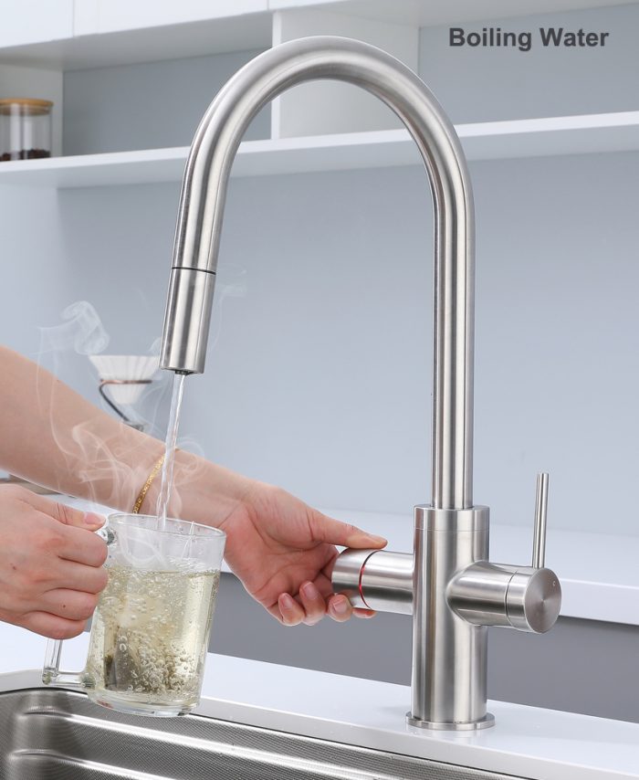 TOKYO 6-IN-1 Boiling Water Tap Sparkling Chilled Water Stainless Steel - Image 6