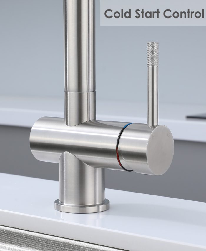 Stainless Steel Kithcen Mixer Tap with Extendable Pull-Out Spray - Image 3