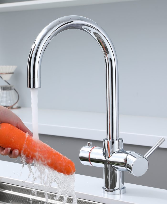 KYOTO  4in1 Boiling Water Tap Boiling,Cold Filtered, Mains Hot & Cold Water Solid Brass Instant Hot Water Tap (Tap Only) - Image 4