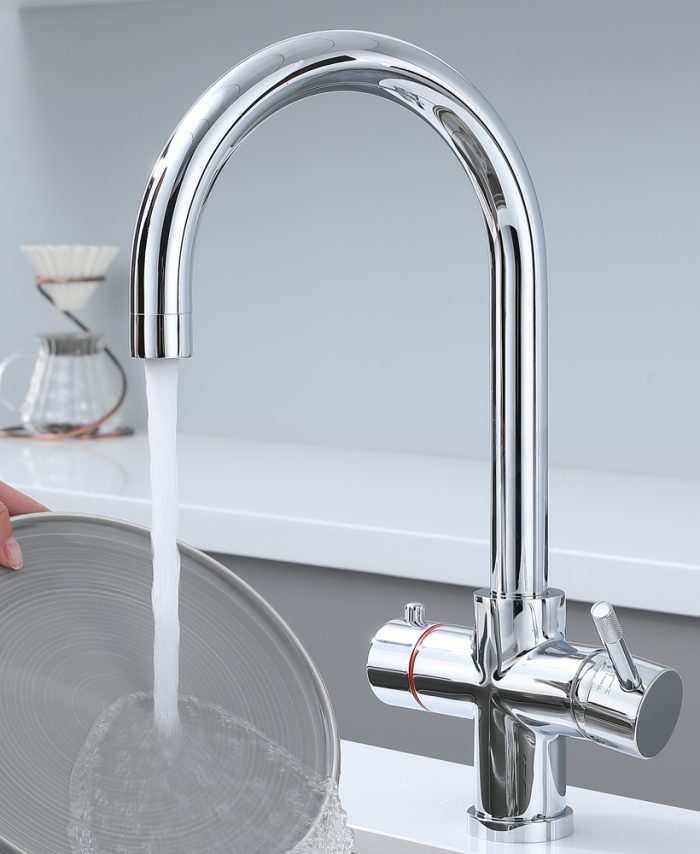 KYOTO  4in1 Boiling Water Tap Boiling,Cold Filtered, Mains Hot & Cold Water Solid Brass Instant Hot Water Tap (Tap Only) - Image 9