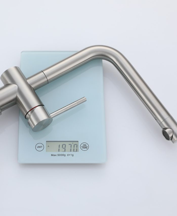 Stainless Steel Kithcen Mixer Tap with Rotatable Nozzle - Image 9